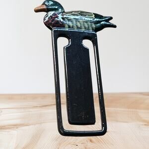 Duck mallard Bookmark Hand Painted Resin Decorative Reading Book Lover Gift